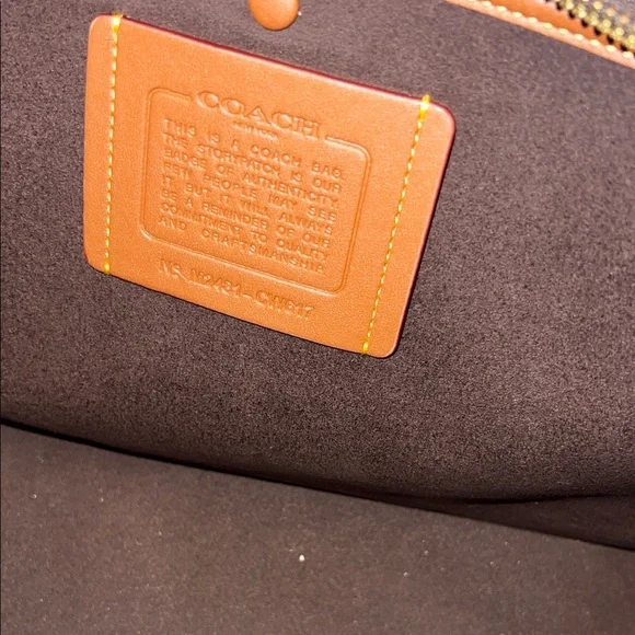 Coach Soft Empire Carryall Bag 48 Maple Dark Brown Leather - Picture 6 of 11